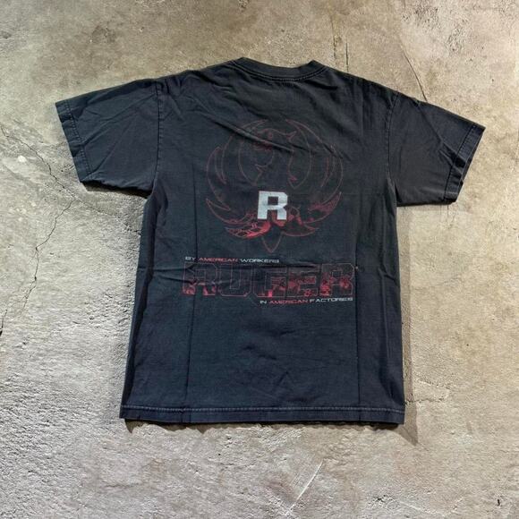 Black Ruger Black Graphic T-Shirt - Picture 1 of 8